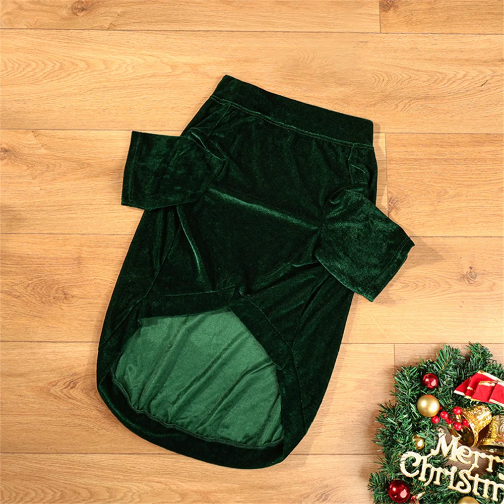 Jerséis navideños para perros grandes, ropa cálida para mascotas de otoño e invierno para perros medianos y grandes, suéter samoyedo Husky, ropa de terciopelo para mascotas - imagen 4