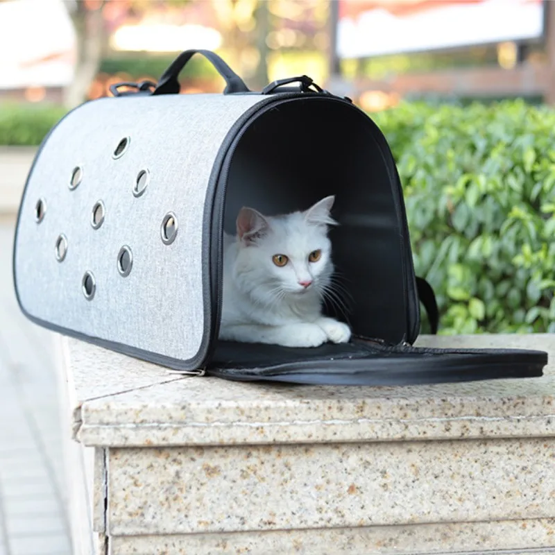 Bolsa de transporte de mascotas para viajes al aire libre, bolsos de hombro para gatos, gatito, cachorro, eslingas de transporte transpirables, bolso de transporte portátil - imagen 2