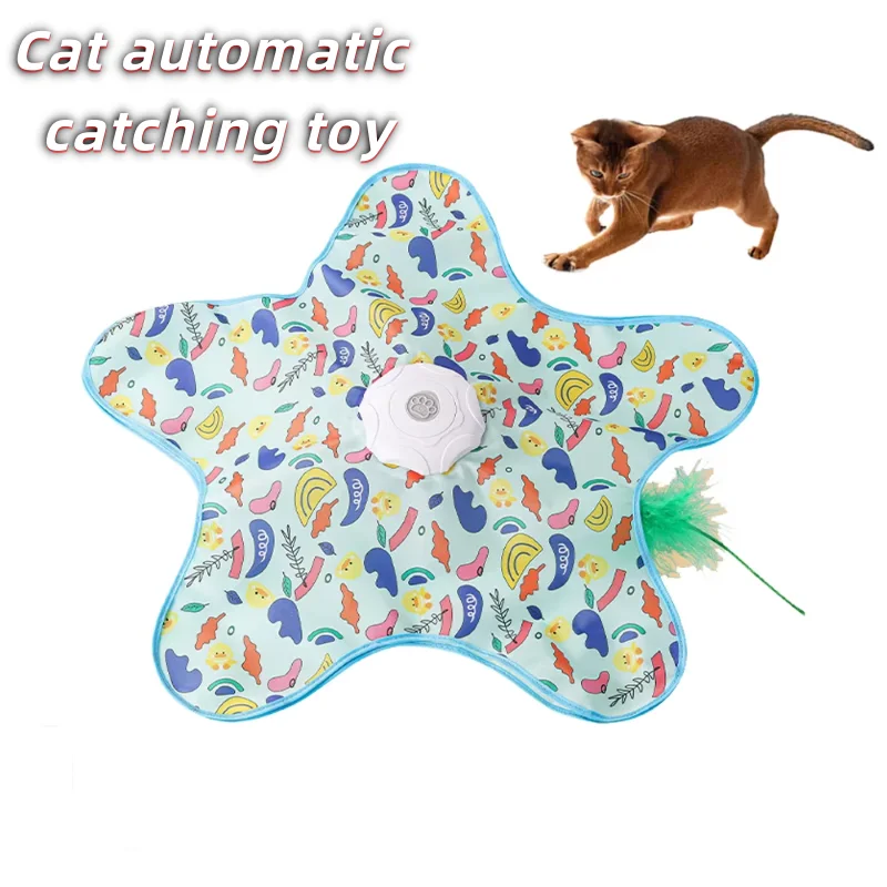 Juguete eléctrico giratorio para gatos autostimulante y divertido