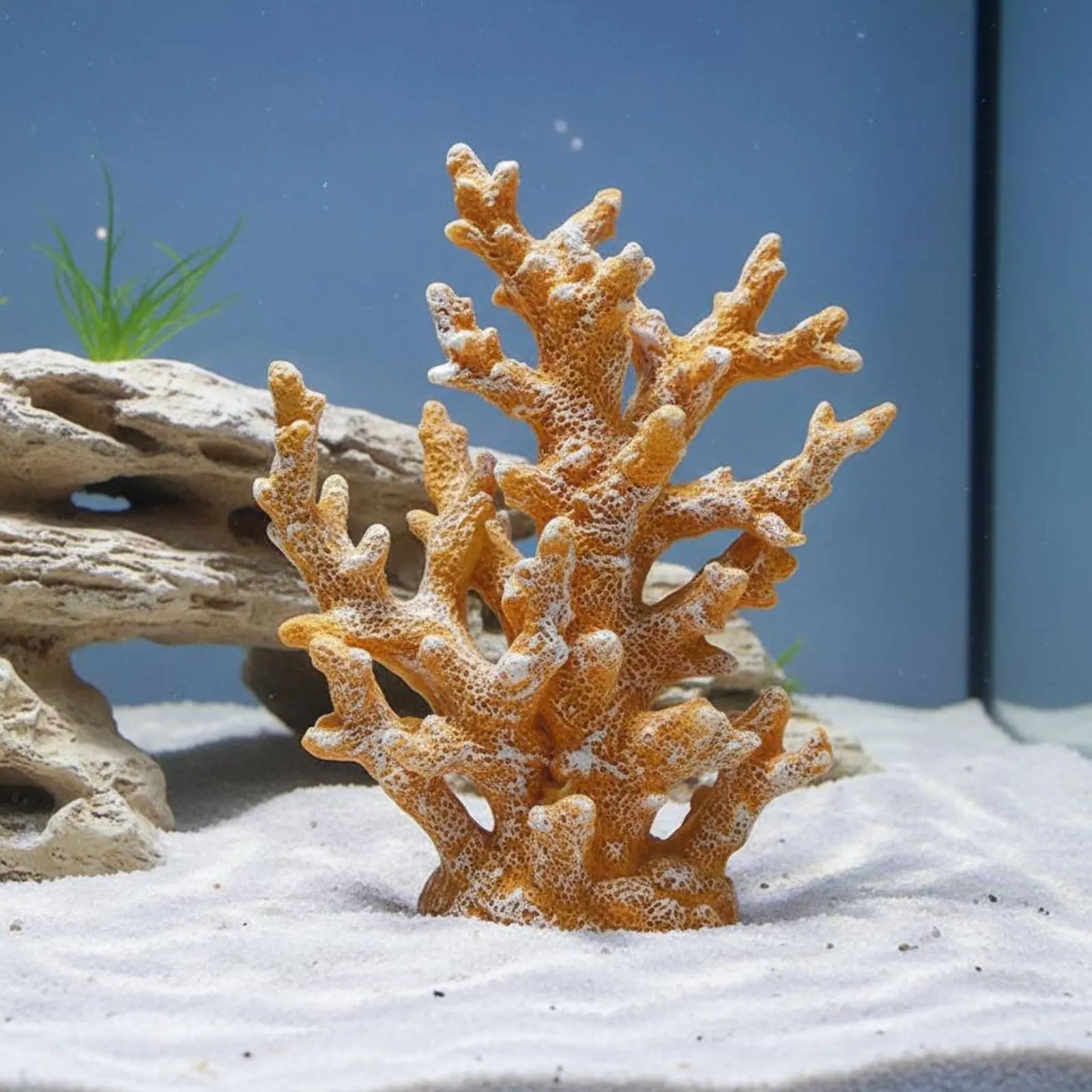 Decoración artificial de rama oceánica en resina para acuario, bajo mantenimiento - imagen 4