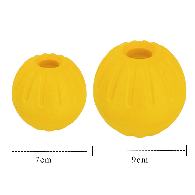 Pelota de goma EVA hueca para perros (7/9 cm) - flota y resistente - imagen 5