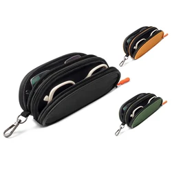 Nuevo Estuche organizador para gafas de sol de doble capa, bolsa de viaje impermeable, caja de almacenamiento de Material duradero multifuncional, viajes de negocios