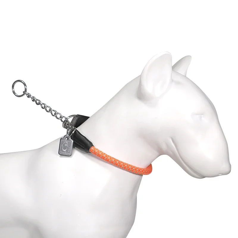 Winhyepet Collar estrangulador para perros, cadena P para mascotas de viaje, entrenamiento para caminar, collares genuinos para cachorros, perros medianos y grandes, Pitbull - imagen 5