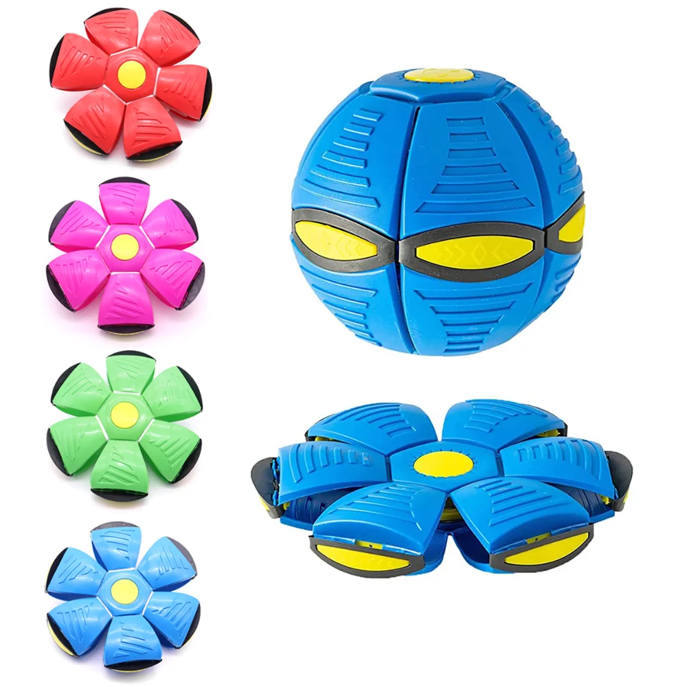 Bola transformadora de disco volador para perros: juguete de búsqueda resistente a masticar y stompable: diseño interactivo de disco volador para juegos al aire libre - imagen 4