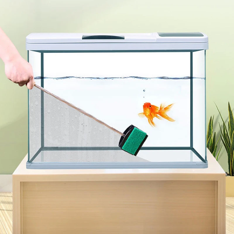 Cepillo para pecera, cepillo de mango largo, cepillo de limpieza de doble cara, herramientas de limpieza de acuario - imagen 5