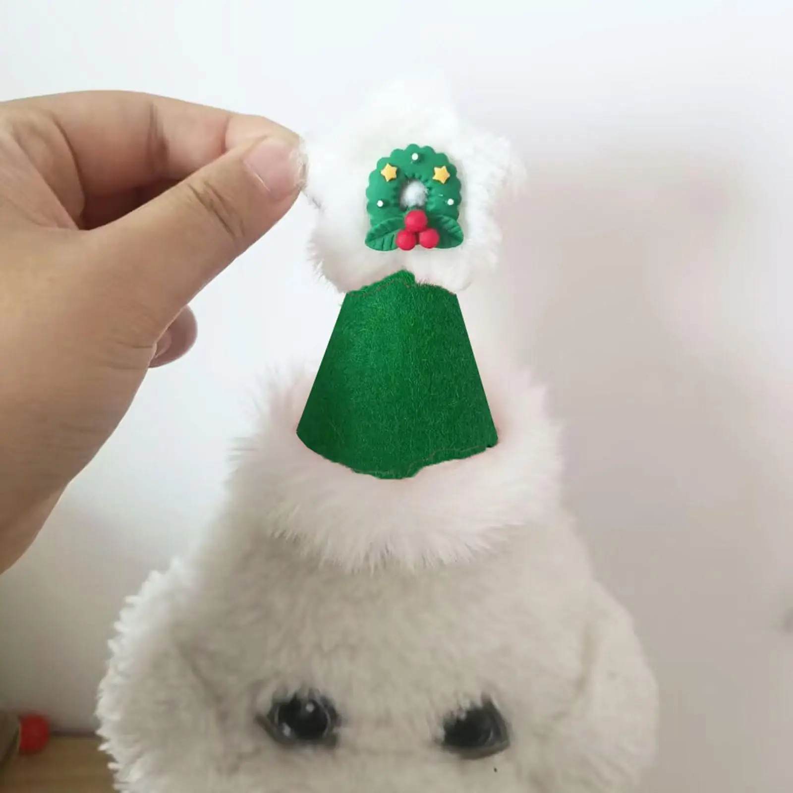 Christmas Pet Bib with Hat Winter for Small Dogs Puppy Cats Gift Fantastic Party Soft Cute Xmas Decor Dog Bandana Easy to Clean