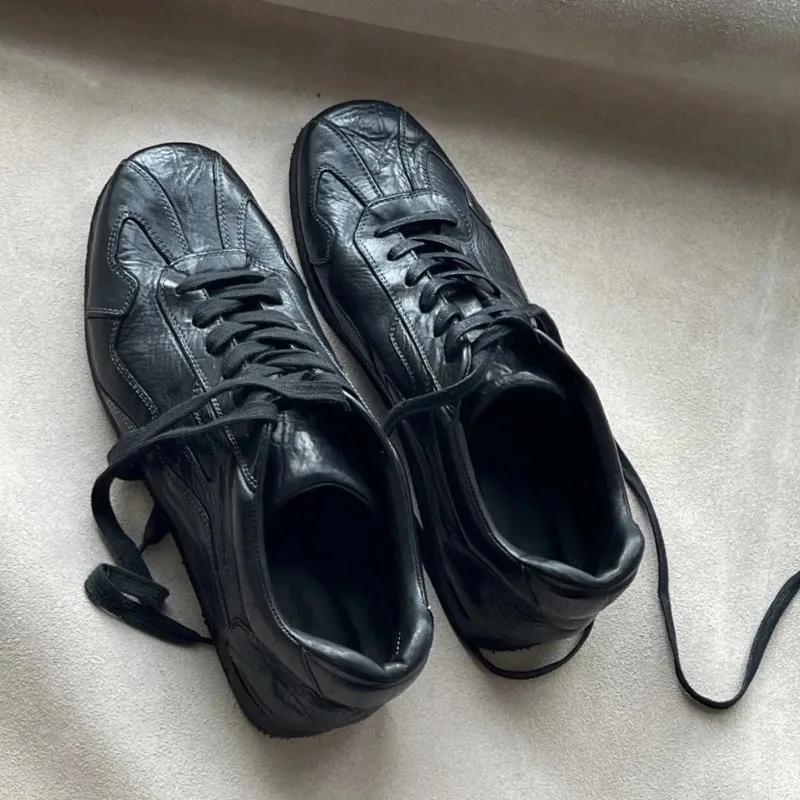 Zapatillas planas con cordones informales Retro, zapatos suaves y cómodos para caminar, zapatos deportivos con punta redonda, talla 35-44 - imagen 4