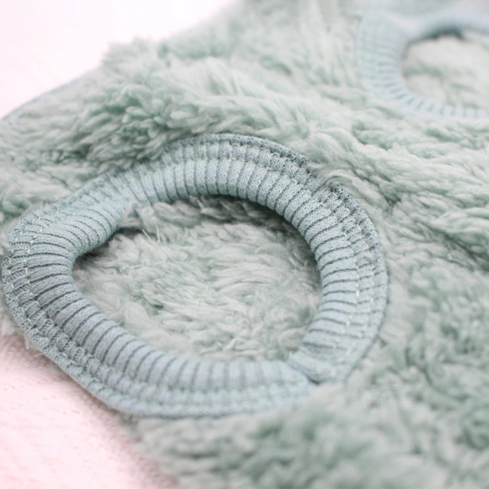 Ropa de invierno para perros pequeños, suéter cálido de lana para cachorros, abrigo para perros para clima frío, Sudadera de felpa para perros, ropa para gatos - imagen 5