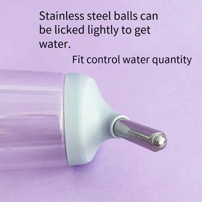 Bebedero para perros y gatos, dispensador de botellas de agua, alimentador colgante para perros, conejillos de indias, ardilla, conejo, fuente de tubo con cabezal para beber - imagen 3