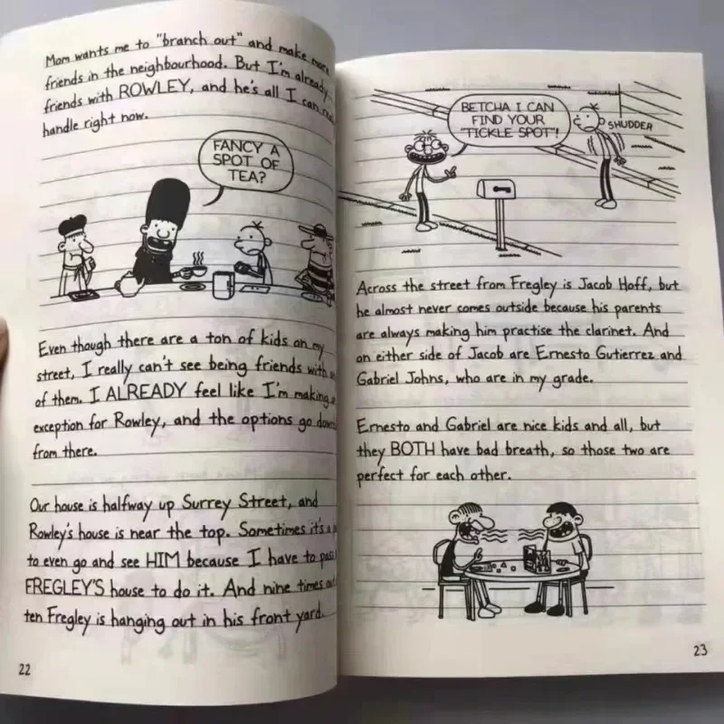 1-8/9-16/17-20 Diario de Wimpy Kid Libro en inglés Diario de Wimpy Kid Libros de ficción para niños en caja - imagen 5