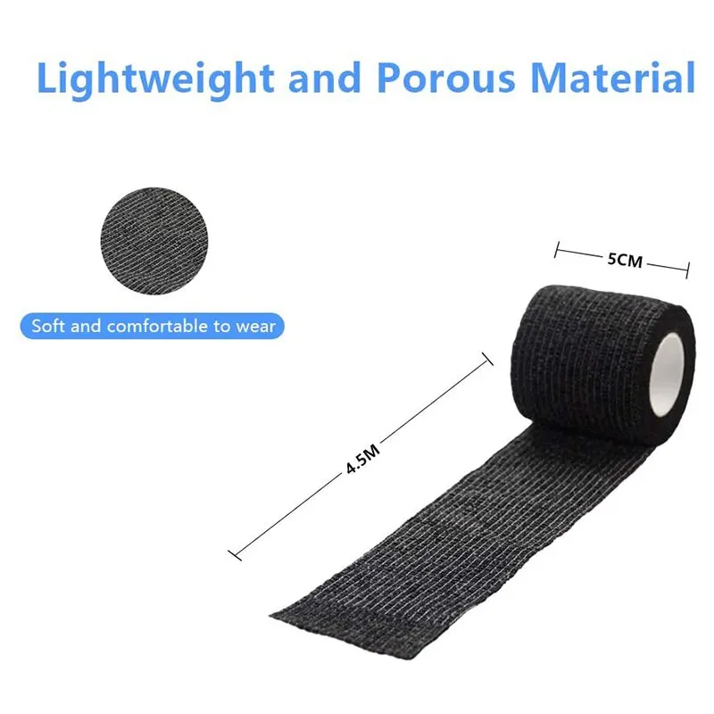 Vendaje autoadhesivo de fijación, vendaje de animales, vendaje elástico impermeable para rasgar a mano para mascotas, 5 cm X 4,5 M, 6 uds. - imagen 5