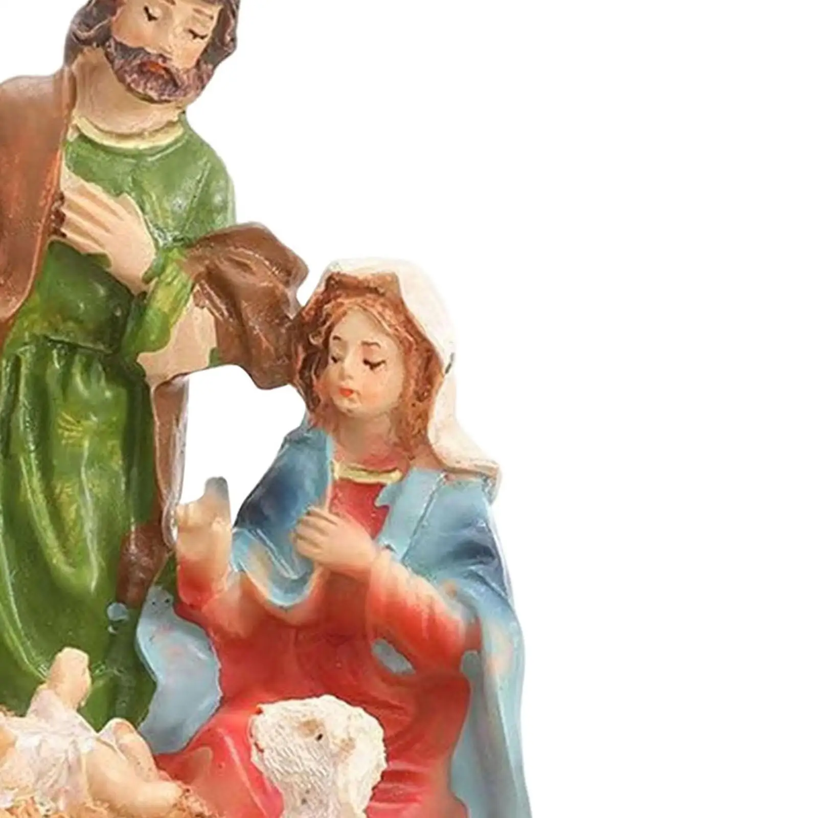 Christmas Nativity Figurine Set Xmas Statue Collection Holy Family for Farmhouse Christmas Nativity Figurine Set Xmas Statue Collection Holy Family for Farmhouse