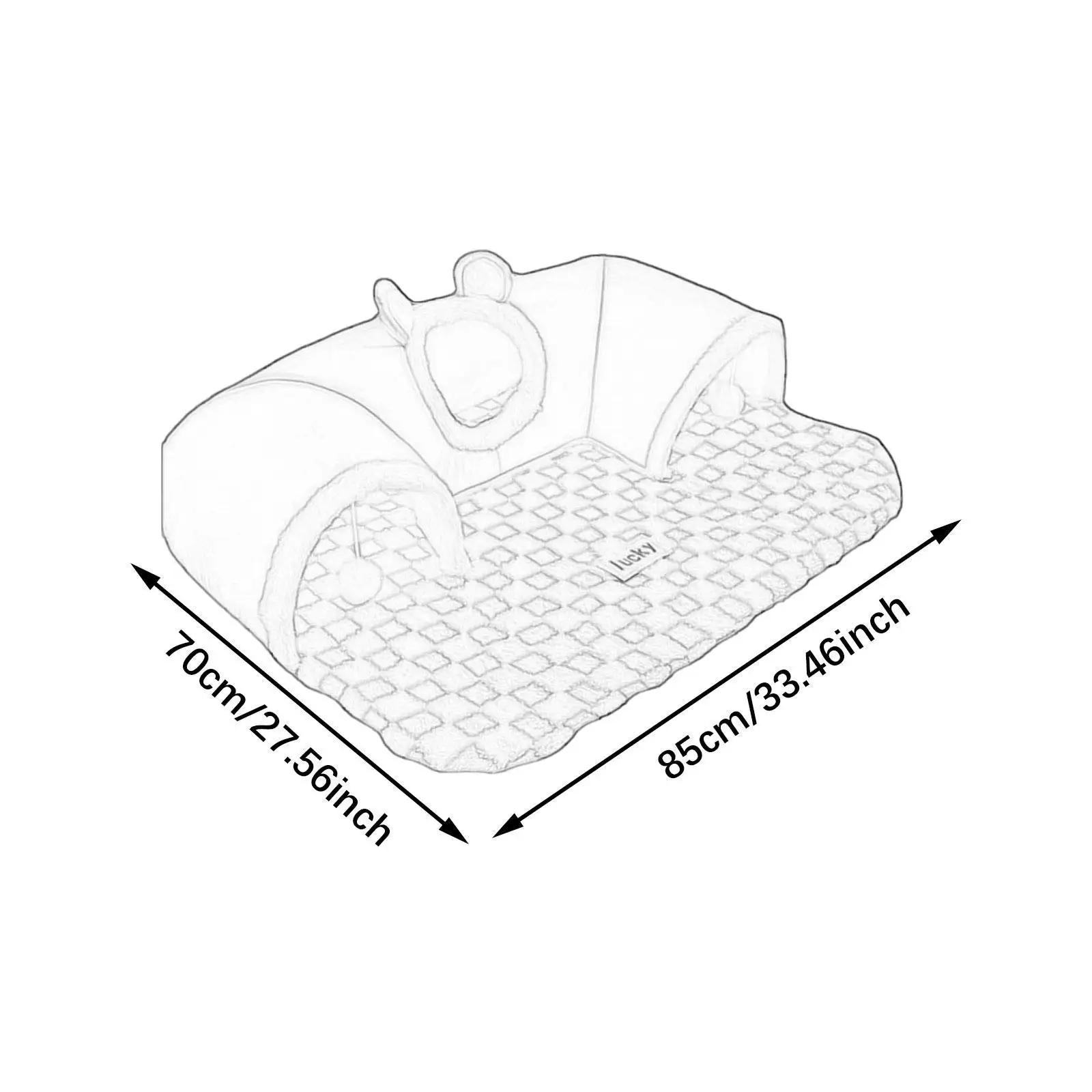 Cat Tunnel Bed Exercise Portable Playing Hut for Indoor Cats Outdoor Hamster