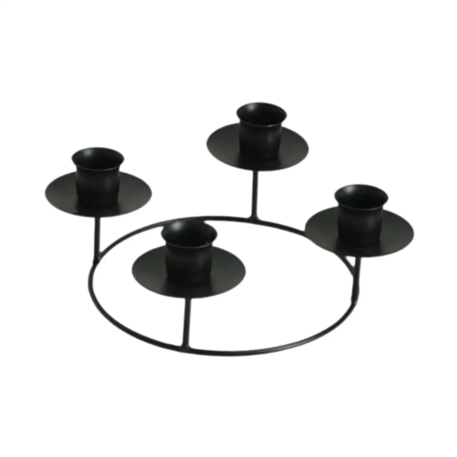 4 Arms Candle Holder Decorative Candle Stand European Candlestick Holder Candlelight Stand for Living Room Home Bedroom Party