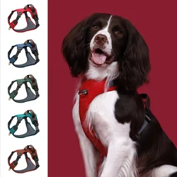 Arnés acolchado de piel sintética para perros – Ajustable con asa