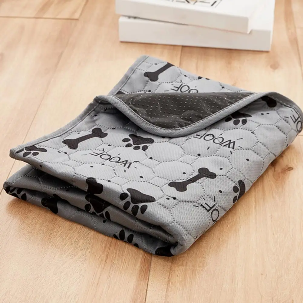 Almohadilla lavable para orinar para mascotas, alfombrilla para pañales para perros muy absorbente con estampado de dibujos animados, esterilla de entrenamiento de secado rápido para gatos - imagen 5