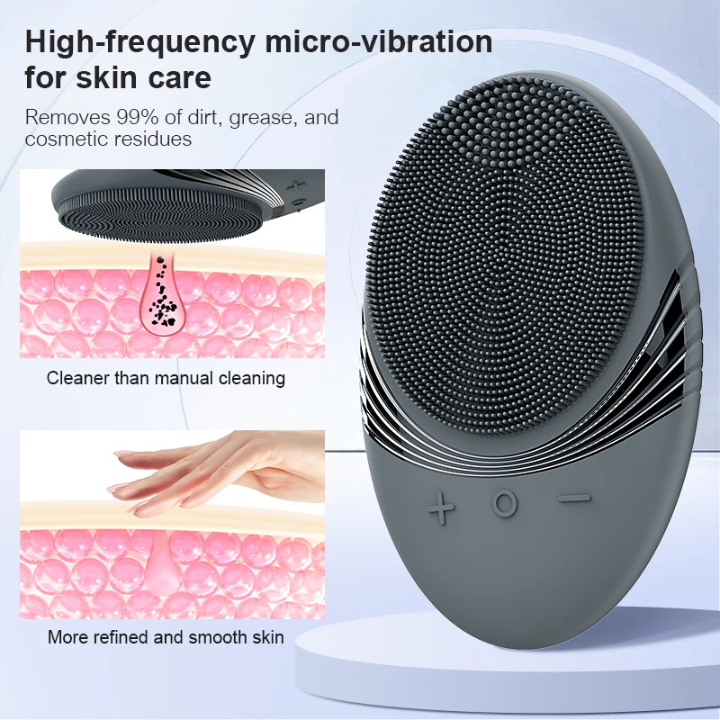 Cepillo limpieza facial eléctrico recargable para gatos y perros - imagen 5