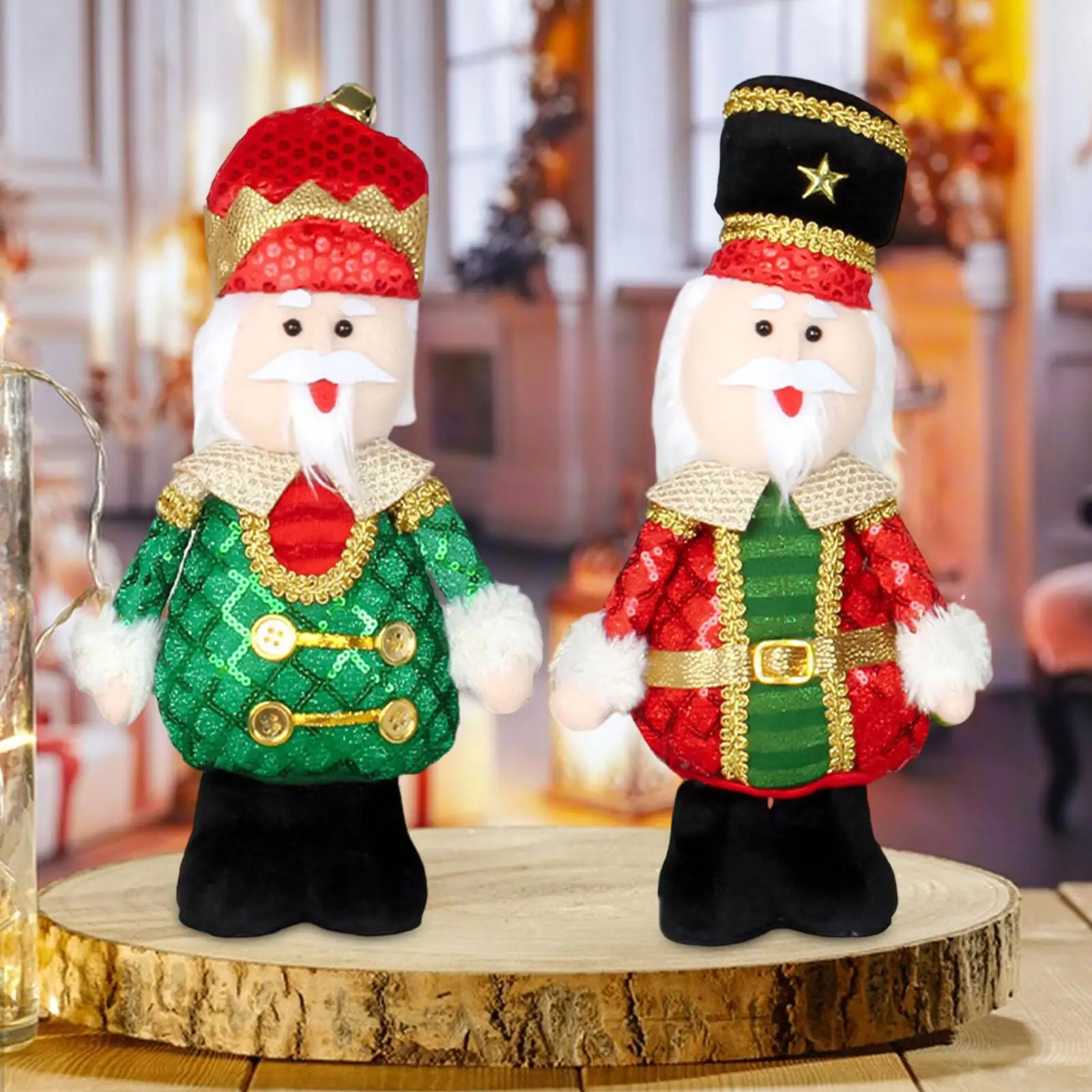 Muñeco Cascanueces, decoración de mesa navideña, bonita estatuilla de escritorio, centro de mesa, regalo de Navidad para Festival, Mantel, cocina interior - imagen 3