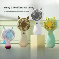 Ventilador portátil recargable para gatos y perros, brisa fresca