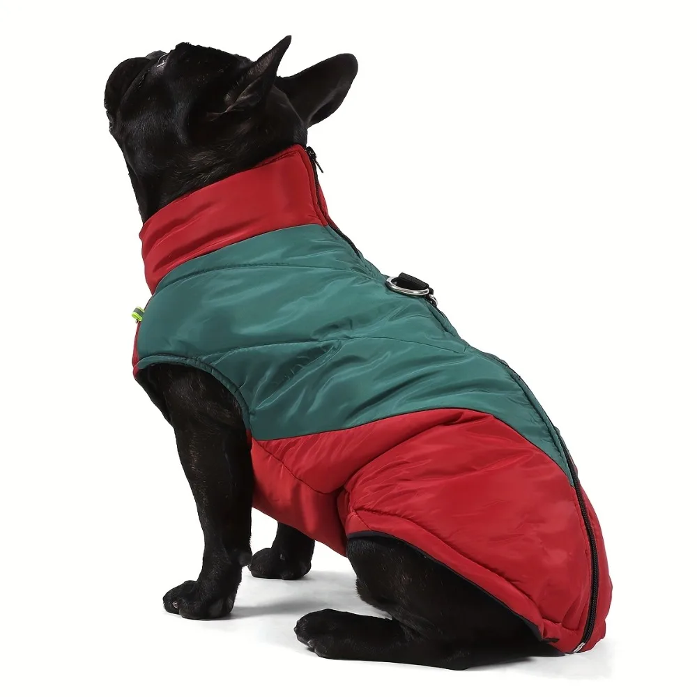 Abrigo de invierno para perros, chaqueta impermeable para perros, abrigos para mascotas a prueba de viento para perros grandes, abrigos forrados de lana térmica para caminar en clima frío - imagen 4