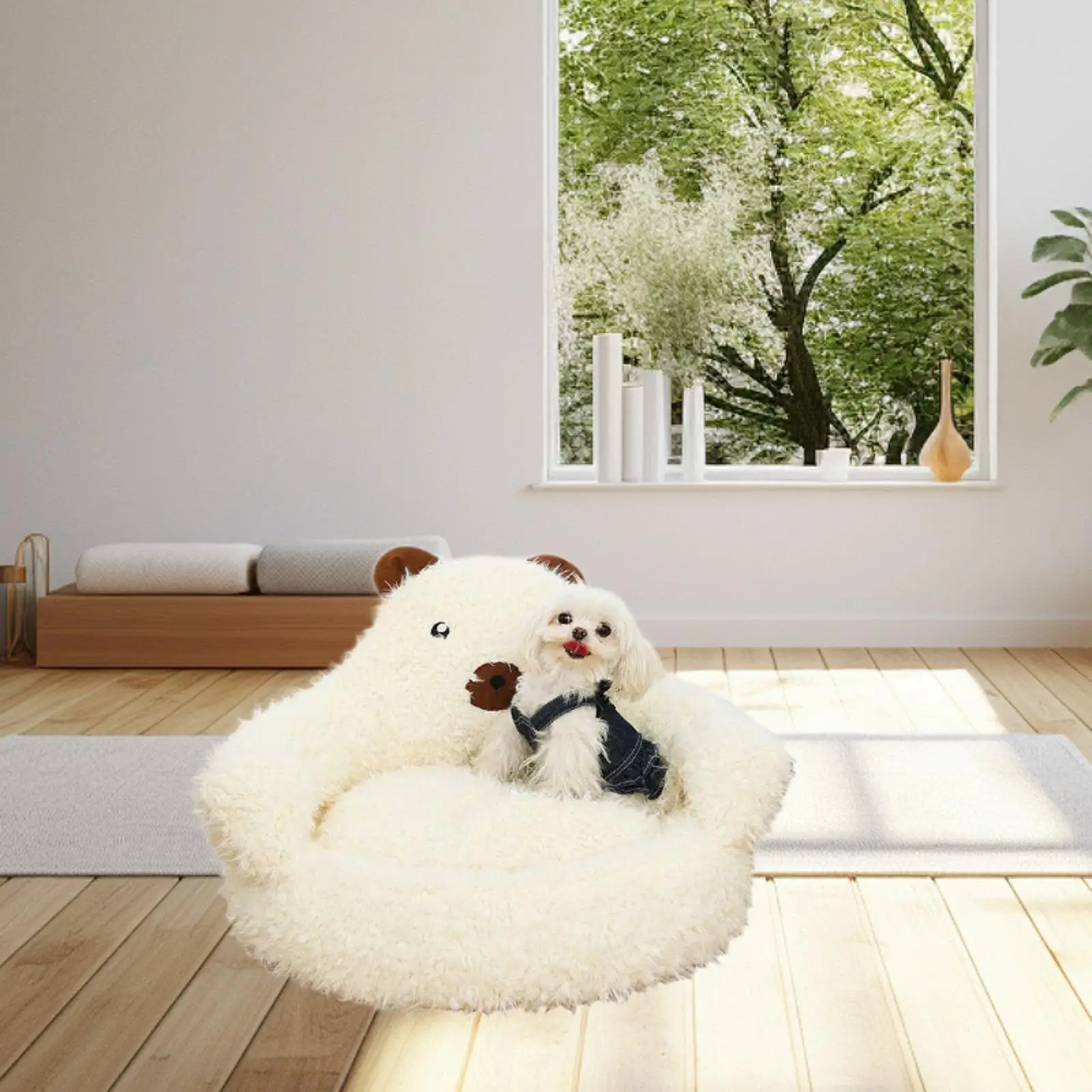 Pet Sofa Bed Pet Lazy Sofa Washable Soft for Medium Small Dogs Cats Cat Bed