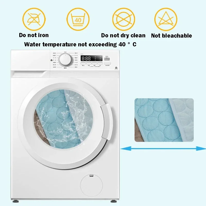 Estera refrescante de seda helada de verano para mascotas, almohadilla duradera transpirable para perros y gatos, sofá suave/cama para dormir en el nido, Ideal para uso en verano de mascotas pequeñas - imagen 5