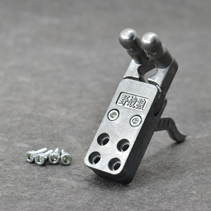 Dispositivo de liberación de banda de goma para tirachinas largo, Material de aleación, gatillo de tiro de tirachinas grande, piezas y accesorios de tirachinas DIY