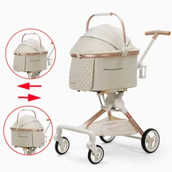 Carrito plegable para mascotas: perros y gatos, uso exterior