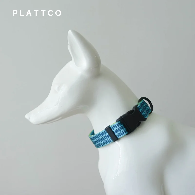 PLATTCO color del collar para mascotas nuevo collar para perros de tinta verde personalizado comercio exterior 5 tamaños PDC320 - imagen 3