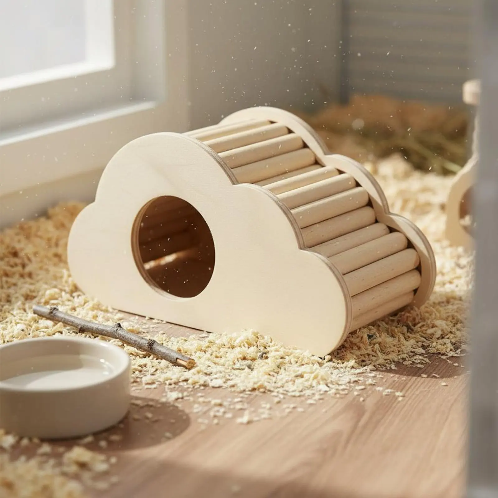 Casita para hámster con rampa de escalada y zona de descanso - imagen 5
