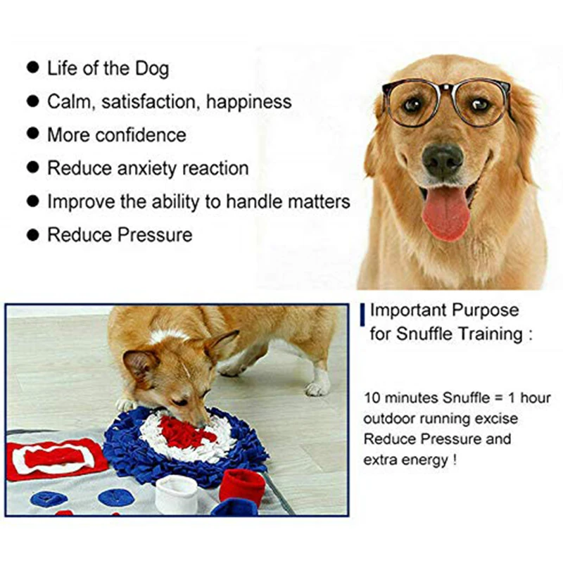 NONOR-alfombrilla de alimentación para perros, dispensador interactivo de rompecabezas, juguete que estimula las habilidades de forajeo Natural para perros grandes, 1 unidad - imagen 4