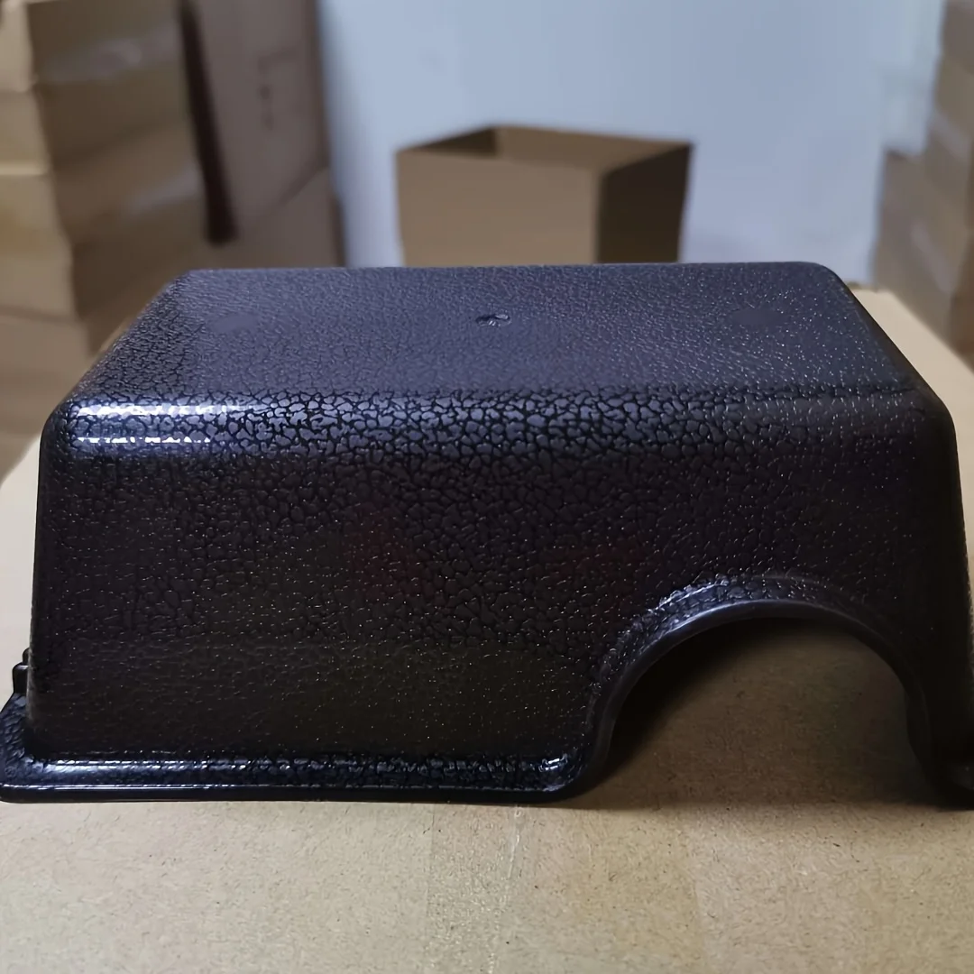 Varios tamaños de escondite para reptiles negros con cúpula y túnel de entrada - Habitat de textura plástica duradera Adecuado para lagartos, cobras, centípedes y otros reptiles pequeños - Refugio de escape ventilado y fácil de limpiar para terrarios - imagen 5