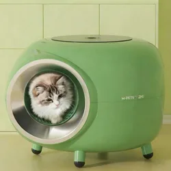 Caja de Arena Cerrada Extragrande para Gatos - Antisalpicaduras