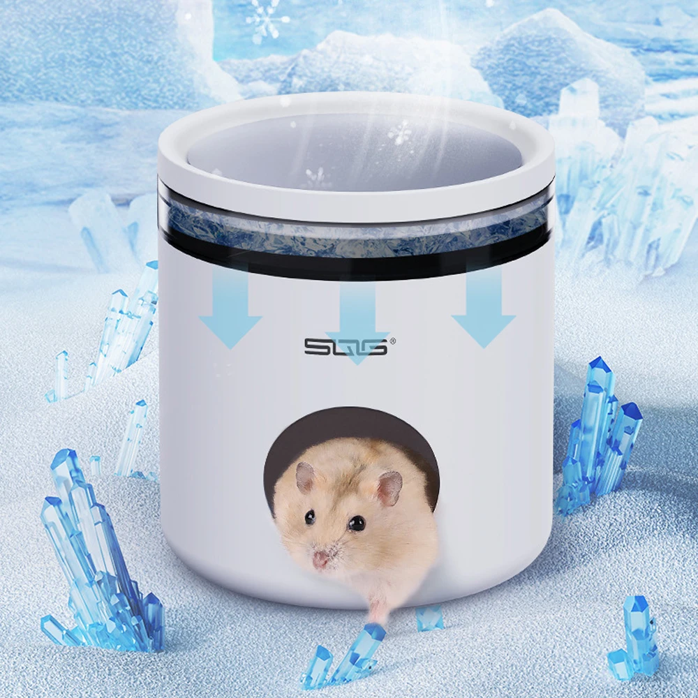 Casa de hielo para hámster, refugio de oso dorado, casa de enfriamiento fresco de verano, hogar para mascotas, animales pequeños, hámsteres, conejillo de indias, 1 ud. - imagen 3