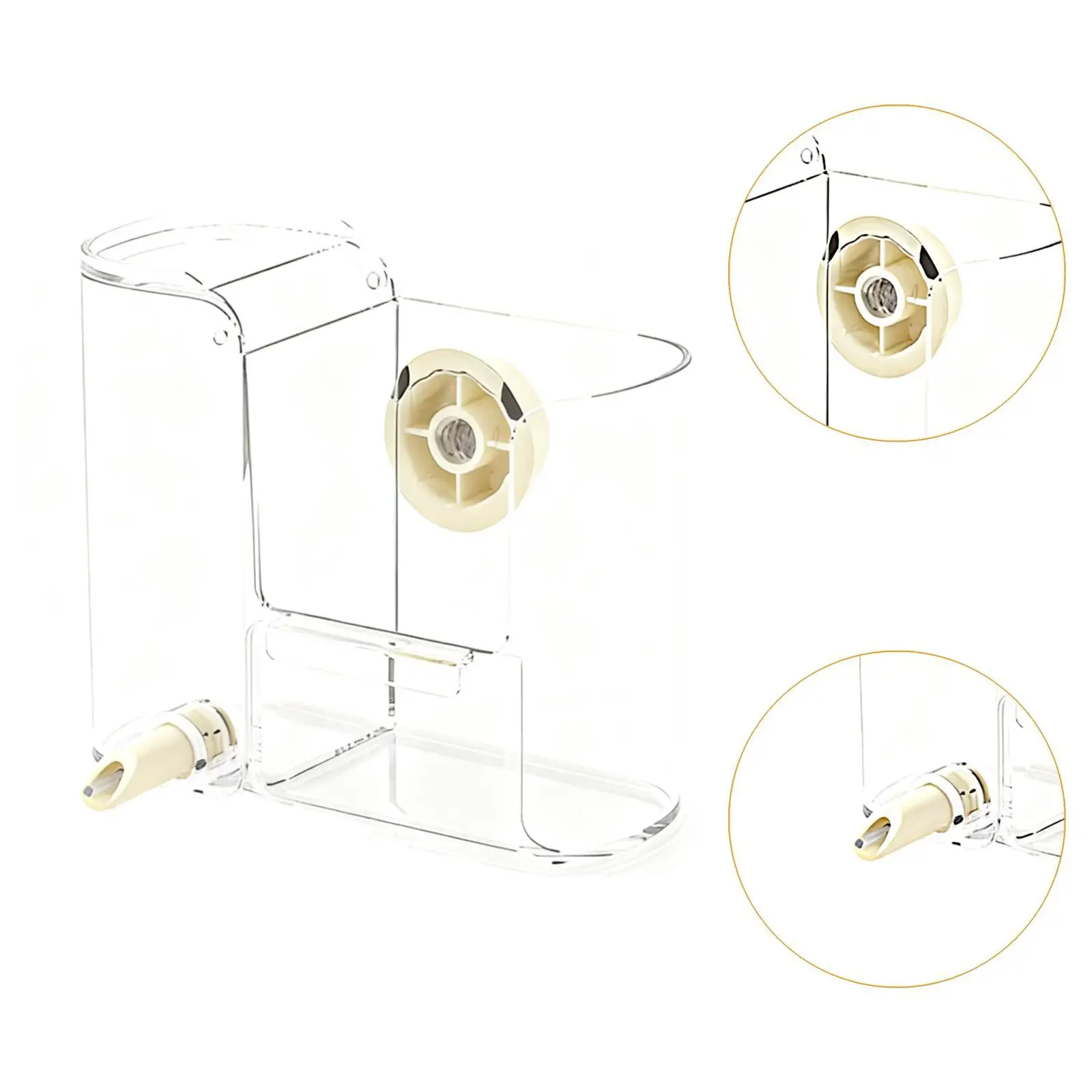 Alimentador de jaula para pájaros, bebedero automático para pájaros, bebedero para cachorros de cacatúa - imagen 5