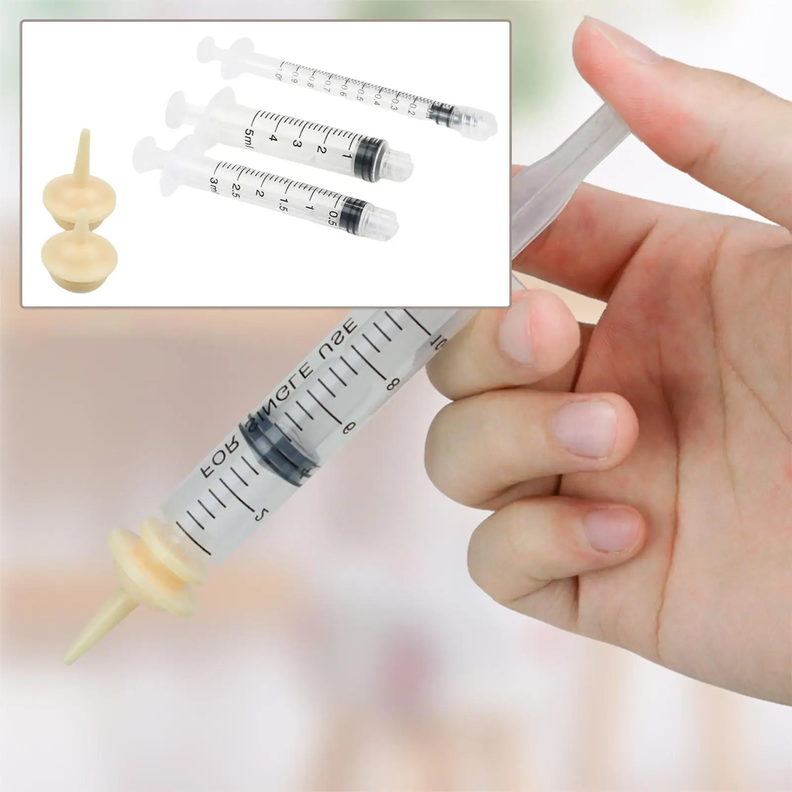 Syringe Nursing Feeder Doggie Puppy Milk Feeding for New Born Cats Dogs Pets