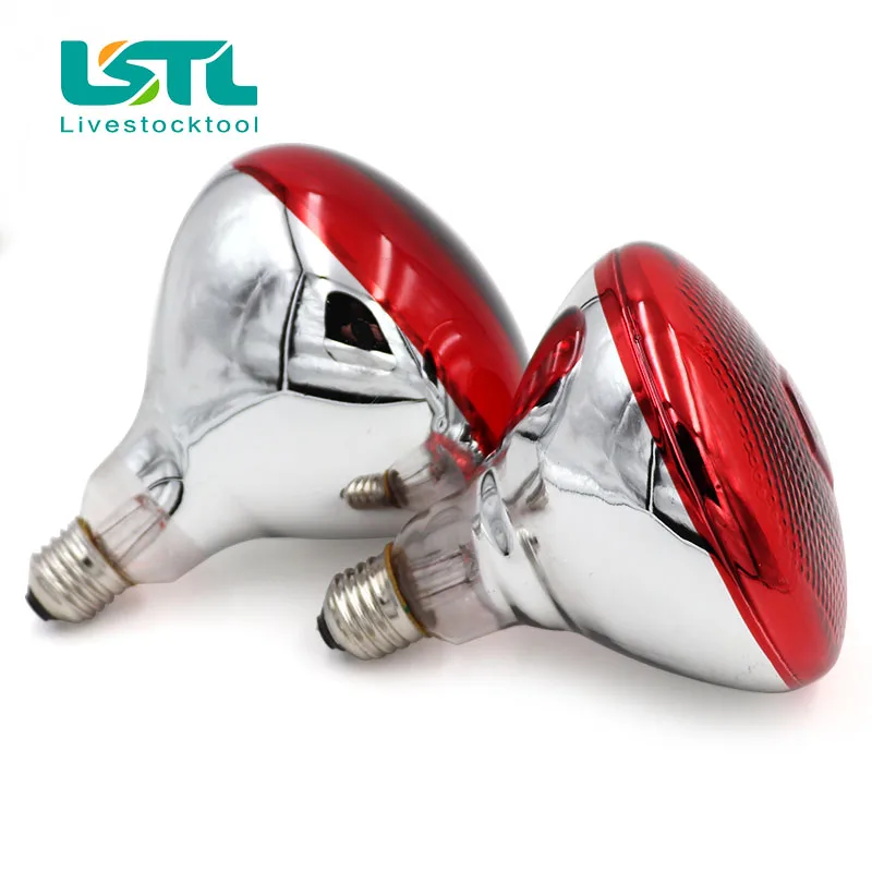 Bombilla de calefacción para animales de ganado, 220V, preservación térmica, rayos infrarrojos de calor para reptiles, anfibios, mascotas, 100/150/200/275W