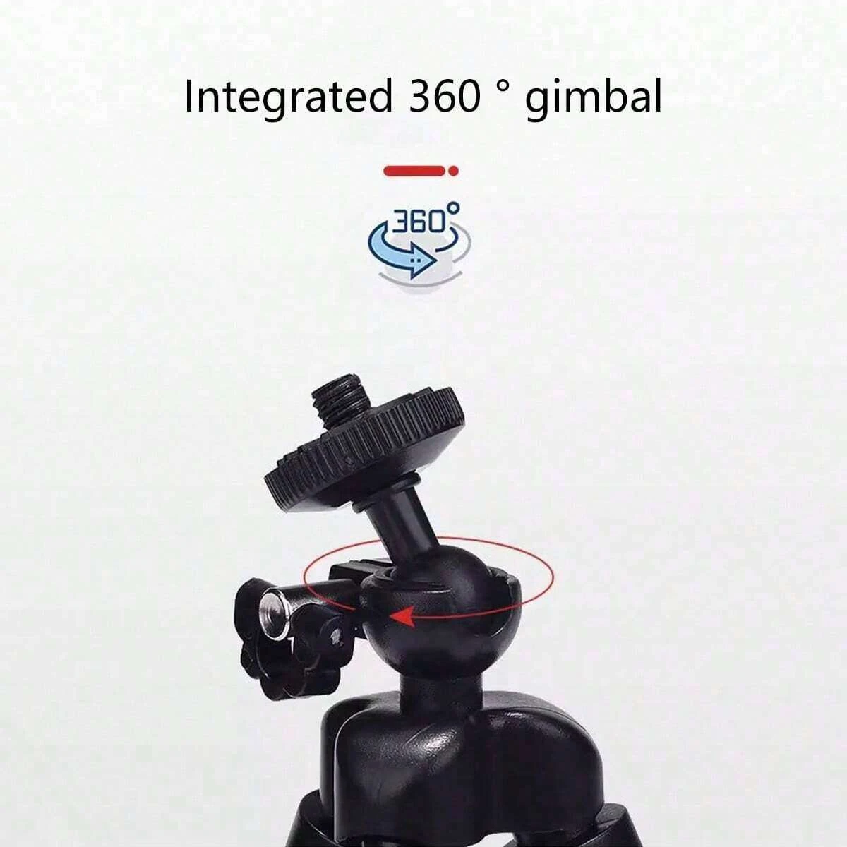 Soporte para teléfono con trípode portátil, multifuncional, plegable, altura ajustable, antideslizante, para transmisión en vivo, Selfie al aire libre, 1 ud.