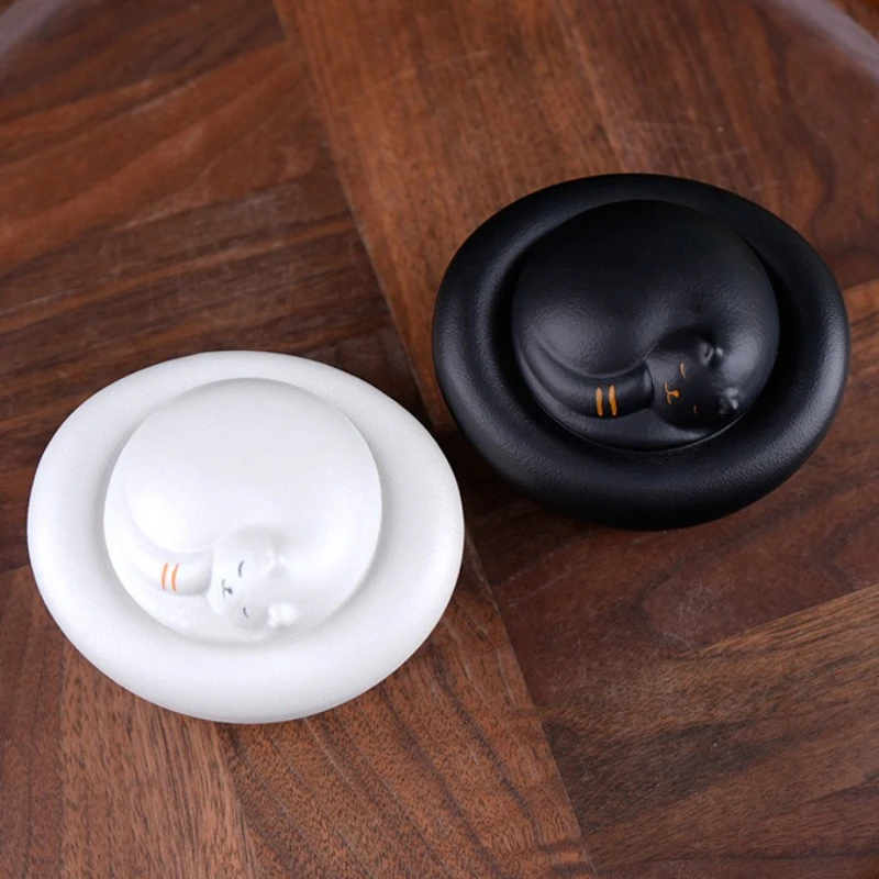 Urna para cenizas de mascotas, cajas de cendres de cerámica para gatos, cachorros, perros, gatos, gatitos, Mini urna conmemorativa, recuerdos funerarios, gatitos, suministros de productos para mascotas - imagen 3