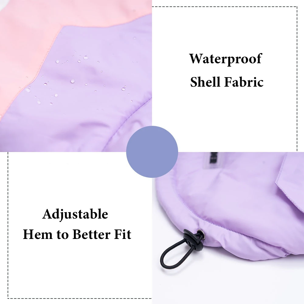 Chaqueta de invierno para perros, abrigo impermeable para perros pequeños y medianos, ropa cálida y ligera para mascotas, chaleco acolchado, ropa para exteriores a prueba de frío - imagen 4