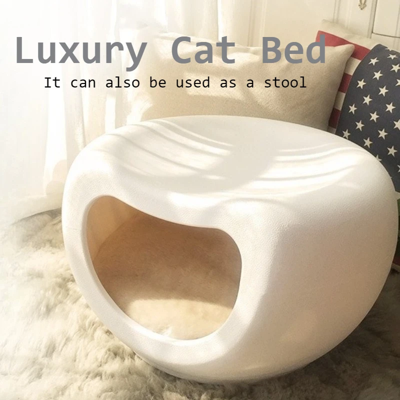 Taburete de casa para gatos de lujo, cama para perros y gatos, muebles para mascotas, accesorios para cachorros y gatos, camas lavables para mascotas, perros pequeños, catnap, casas ocultas