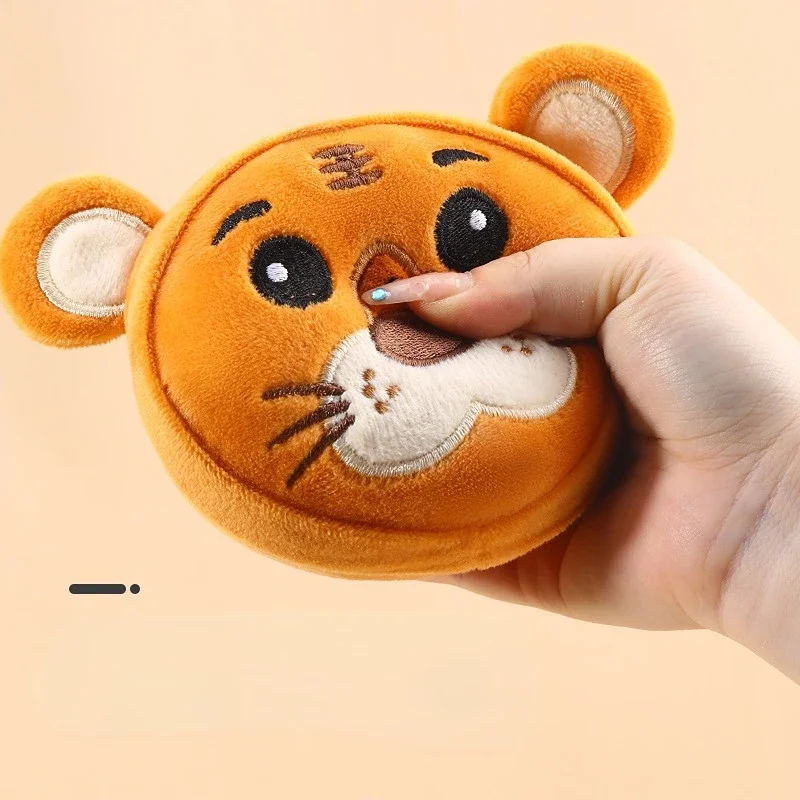 Pelota de peluche para perro, juguetes chirriantes con forma de Animal, cachorro, Chihuahua, juguete interactivo para masticar, divertido, resistente a las mordeduras, suministro de accesorios para mascotas - imagen 4