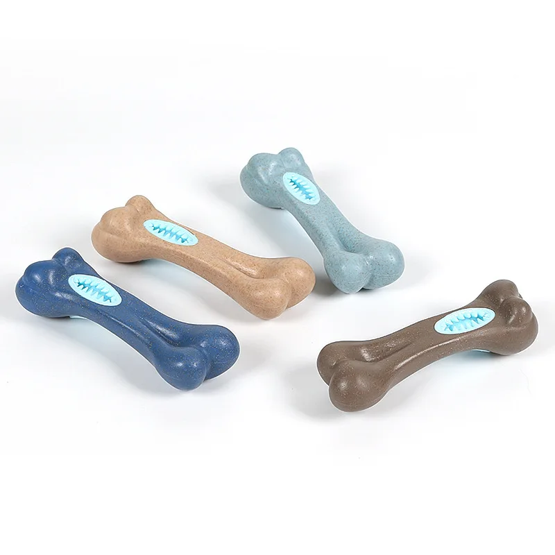 Juguete de dentición para perros, hueso Artificial resistente a las mordeduras, entrenamiento interactivo, limpiador Dental para cachorros - imagen 5