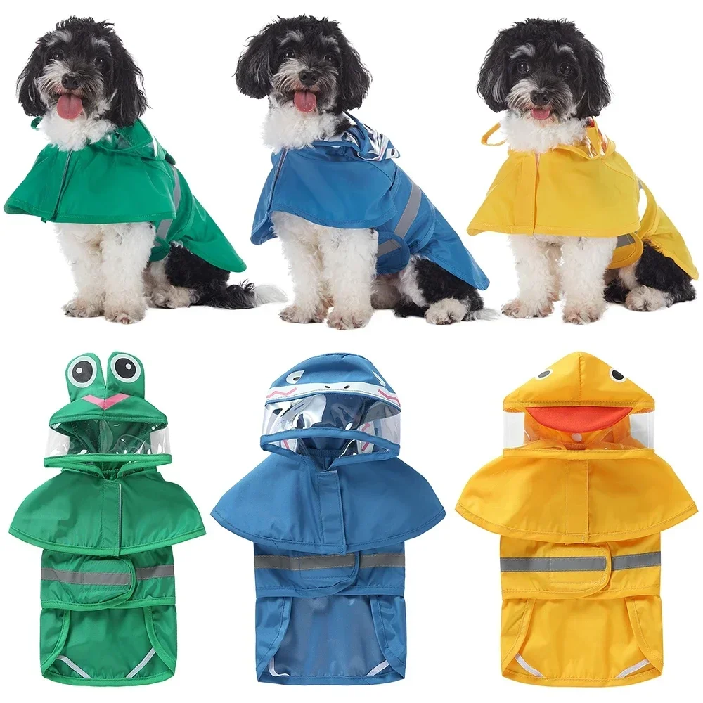 Chubasquero para perros, chubasquero reflectante impermeable para mascotas, chubasquero para perros pequeños y grandes, Chihuahua, Bulldog, gato, mascotas, capa, Poncho, disfraces