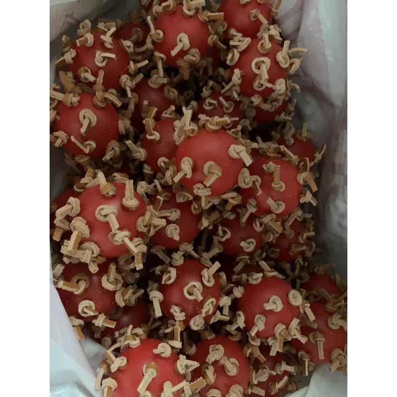 Juguete masticable de bola de pájaro con nudos, juguete de pie de 4cm de diámetro adecuado para loro amazónico guacamayo Eclectus gris africano cacatúa - imagen 5