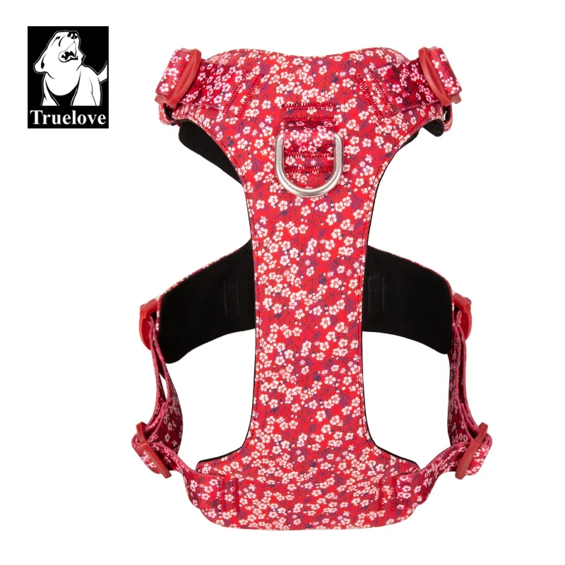 Truelove Hondentuig Nieuwe Mode Design Harnas Voor Kleine Grote Hond Katoen Bloemen Multi Maten Verstelbare Reflecterende Tlh6283 - imagen 5