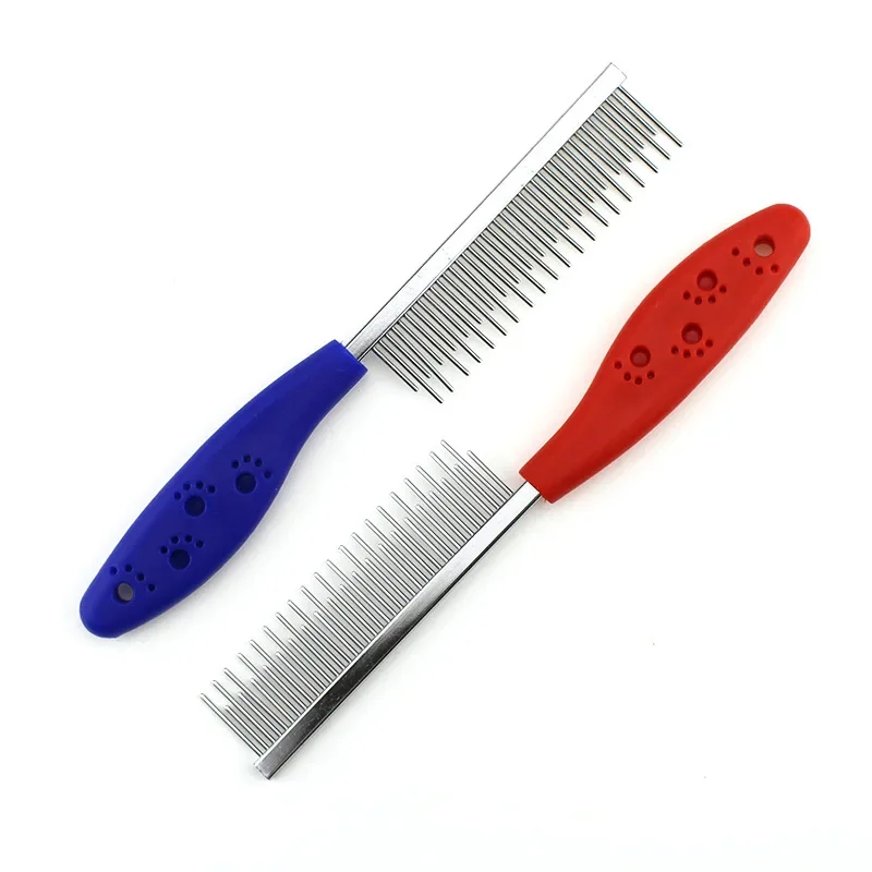 Recortador de pelo para mascotas, peine de Aseo para perros y cachorros, cepillo de eliminación de acero inoxidable, herramienta de limpieza - imagen 2