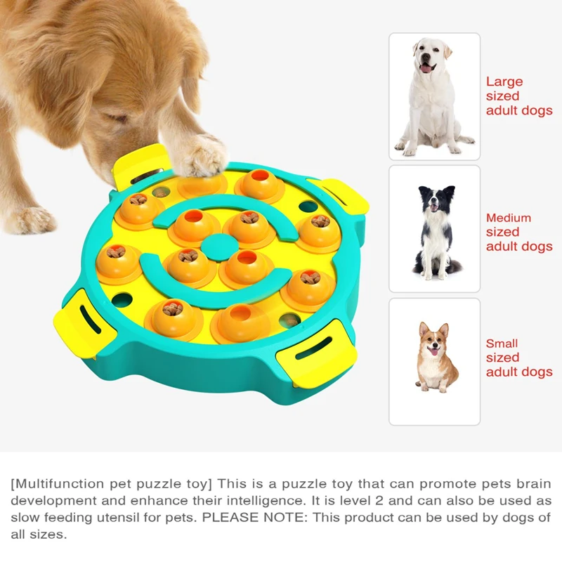 Juguete de rompecabezas para perros, laberinto de estimulación del cerebro, dispensador de comida para cachorros principiantes, Nivel Avanzado 2, juegos interactivos - imagen 4