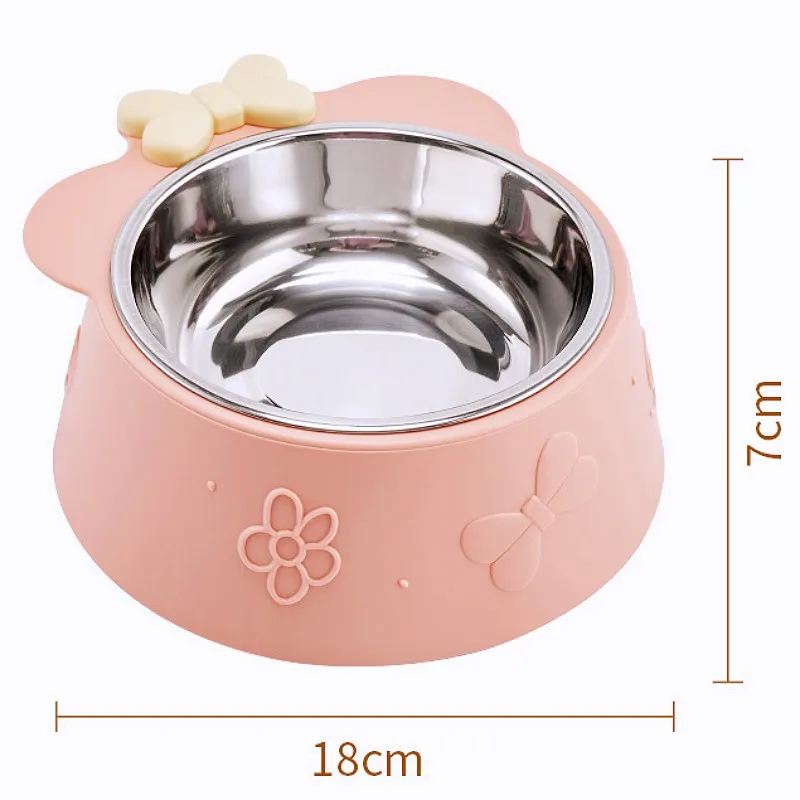 Comedero acero inoxidable para gatos y perros con protector de cuello - imagen 4