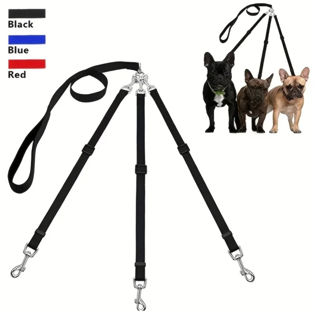 Correa de nailon 3 en 1 con mango acolchado para perros - imagen 2